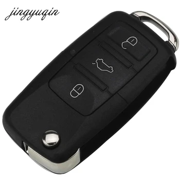 Jingyuqin 30 бр. 2 Бутона за Дистанционно Обръщане на Ключ за Кола във формата на Миди, за Volkswagen Bora MK4 Голф 4 5 6 Passat Поло, Бора Touran Touareg