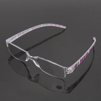 Стилни, Гъвкави Унисекс Прозрачни Шарени Гъвкави Очила За Четене Без Рамки Eyewear Reader +1/+1.5/+2/+2.5/+3/+3.5/+4