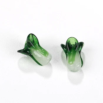 10 Бр имитация на зелен растителен Стъкло От Мъниста направи си САМ бижута, ръчно изработени обеци, гривна калъф за мобилен телефон аксесоари материали