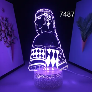 Аниме Токийские Отмъстителите Дракен 3d Led Лампа за Дете, Подарък за Рожден Ден Декор Спални лека нощ Настолна Лампа за Стаята Токийские Avengers