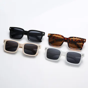 Ретро Малка Дограма Квадратни Слънчеви Очила за Пътуване на Модел за нокти, Фирмен Дизайн, Анти-uv UV400, Ежедневни Слънчеви Очила за Възрастни, Жени, Мъже