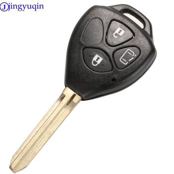 Jingyuqin 10 P 4B Дистанционно Автомобилен Ключ във Формата На Миди за Носене на Ключодържател Замяна За Toyota Camry Avalon Corolla Матрицата RAV4 Venza Yaris 3 + 1