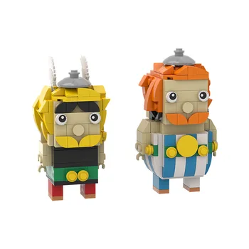 Moc Brickheadz Asterixing & Obelixed Набор от Градивни Блокове Аниме Фигурки Модел Кукли Тухла Строителен Комплект Играчки за Деца Подаръци