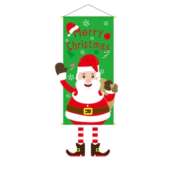 Весела Коледа Висящи Флаг Коледна Украса За Дома Врати, Коледна Украса, Коледни Подаръци Навидад Декор 2023 Нова Година