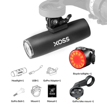 XOSS XL 400 Лумена Велосипеден Фенера на Фара sorider USB Акумулаторна Пътен МТБ Предния Фенер Велосипеден Фенер Алуминиев Ultralight Фенерче