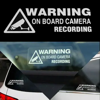 Предупреждение На Борда На Камерата Запис На Прозореца На Колата, Камион Авто Vinyl Стикер Декор Подарък