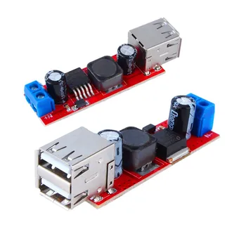 Двойна USB DC DC 6-40, До 5 3A стъпка надолу Двойно USB Зарядно Устройство-Конвертор, Модул За Зарядно Устройство LM2596 Понижающая Мощност