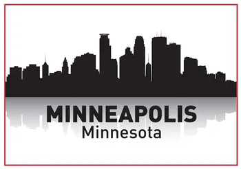 Сувенирни Магнити за Хладилник Minnesota Minneapolis Skyline 20300