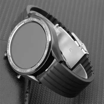 Силиконов ремък за часа Huawei watch GT2 pro 46 мм и каишка от каучук за samsung Galaxy watch 3 45 мм 41 мм Быстросъемный спортен Гривна