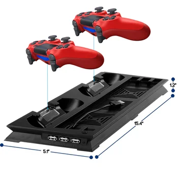PS4 PRO Радиатор База Оттичане Охладител Поставка Двойна Контролер зарядно устройство ще захранване на Зарядно устройство За PlayStation4 Pro Конзола на Вентилатора за Охлаждане на Аксесоари