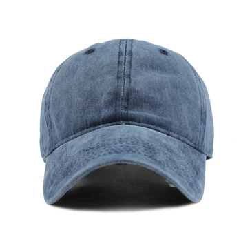 [ФЛБ] Високо качество измиват с памук, регулируема плътен цвят бейзболна шапка унисекс двойка Cap мода за свободното време татко шапка възстановяване на предишното положение шапка