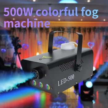 YSH 500 W Мини Димна Машина Безжично Дистанционно Управление Сценично Осветление, Шоу Led RGB Цветен Генератор за Мъгла Вечер Дискотека Сватбени Барове