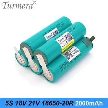 2000 4000 ма ма 20A Батерия Поялната Батерия 5S 18 В 21 В INR18650-20RM за 18 Отвертка Shrika и Прахосмукачка да Използвате Turmera