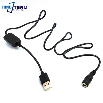 Конектор за USB кабел за захранване на 5,5 мм, регулатор на 8 за батерията на камерата конектор dc LP-E6 DR-E6 / AC-PW20 NP-FW50 / BLN1 ...