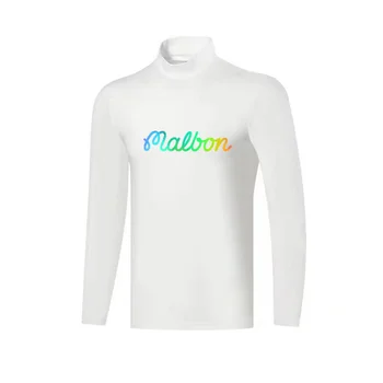 Malbon 2022 Ежедневни бързо съхнещи мъжки и женски лазерни тениски с дълги ръкави, дрехи за голф M-6XL
