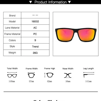 Модерни Слънчеви Очила за мъже Квадратни слънчеви Очила Марка Дизайнерски Обувки UV400 защитни Нюанси oculos de sol hombre точки на Водача Oculos