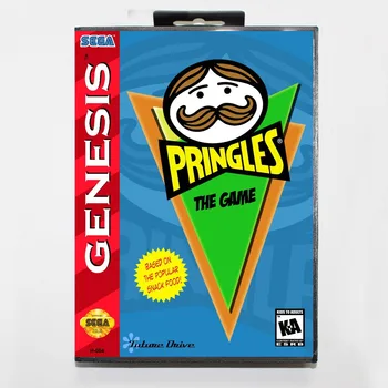 Детска карта на Pringles 16 bit MD с търговия на дребно кутия За Sega Megadrive / Genesis