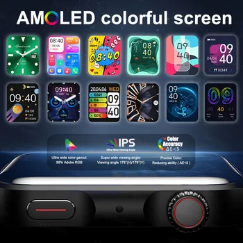 2022 Новите Смарт Часовници Bluetooth Покана AMOLED HD Екран На Поръчка Циферблат Музикални Спортни Дамски Мъжки Умни Часовници За Samsung Apple Huawei