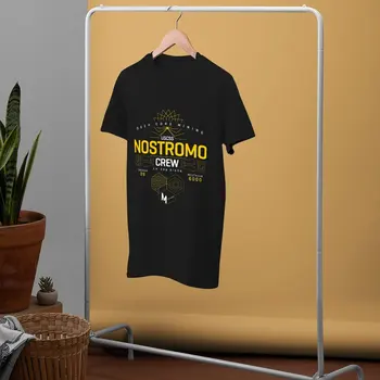 NOSTROMO Weyland Corp YUTANI Тениска Филм Ретро Тениски Crewneck Графична Градинска Облекло за Мъже Плюс Размер 5XL Тениски