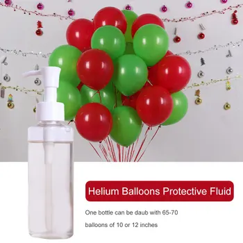 100 мл, Прозрачни Хелий балон Защитна Течност Удължава Време на Плаване Домашно Парти Преносим Практичен Професионален С Помпа
