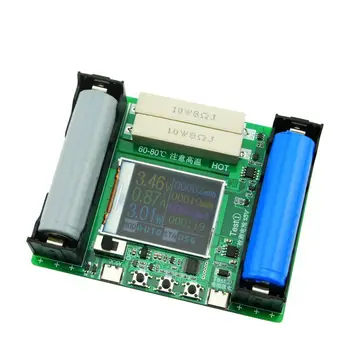 LCD дисплей Тестер капацитет на батерията Тип-C ма МВтч Литиева батерия за Цифров Модул за Детектор на мощността на батерия 18650 Тестер за батерии