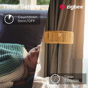 BSEED Zigbee Стенен Прекъсвач Светлина 1/2/3Gang Умни Ключове 1/2/3Way Google Home Smart Life Алекса Приложение за Управление на Неутрален Проводник
