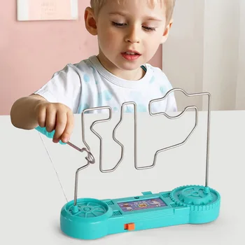 Децата Сблъсък Токов Удар Играчка Образование Електрически Сензорен Лабиринт Игра Вечерни Игра Забавно Научен Експеримент Играчки за Деца, Подарък