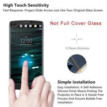 Стъкло за LG V10 V20 V30 Plus V40 V50 Защитно Стъкло за LG ThinQ W10 W30 Pro X Power 2 Екрана на Телефона Предната Филм HD Прозрачен