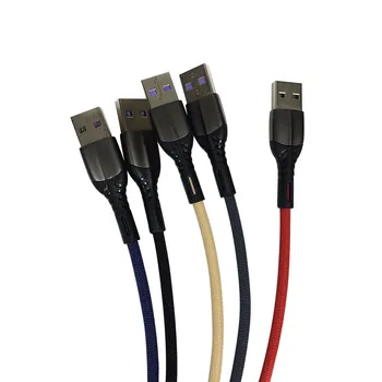 нов кабел type c Кабели за мобилни телефони на Високоскоростен кабел за samsung a51 poco m3 huawei p30 pro от сплав с Дихателни Светлина